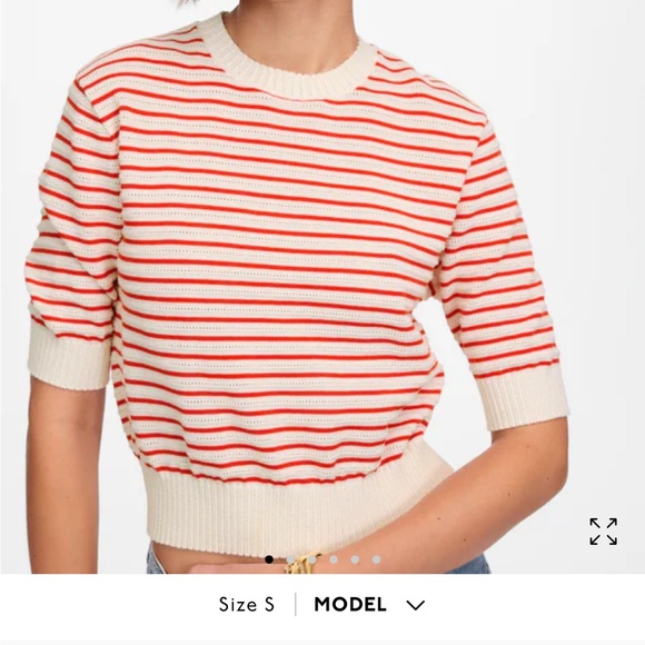 Madewell Textural-Stitch Cotton Sweater - Picture 10 of 15